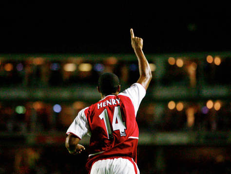  Thierry Henry, Arsenal jubel efter 2-0
