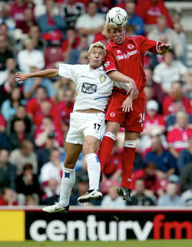  Alan Smith Leeds och Andrew Davies, Middlesborough.