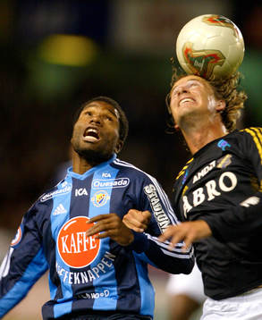  Samuel Wowoah, Djurgården och Daniel Tjernström, AIK.