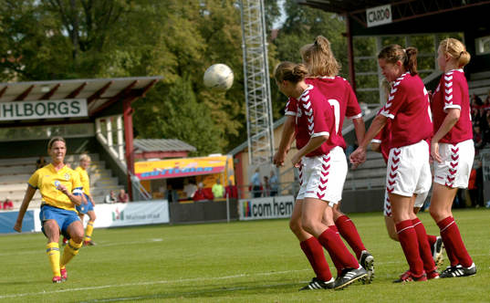 1-0, Malin Andersson frispark