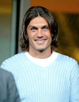  Paolo Maldini, Milan. Porträtt.