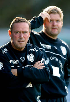  Christian Samuelsson, ass. tränare (i bakgrunden) och Lars Svensson, tränare, Boden.