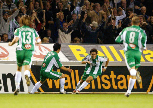  Pablo Pinones-Arce, Hammarby. Jubel.