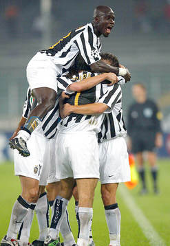 Fotboll, italiensk, serie A, Juventus, jubel.