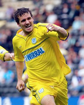  Simon Haworth, Tranmere, jubel.