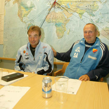 Tom Prahl, tränare, Malmö och Sören Åkeby, tränare,