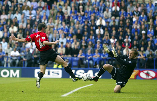  Roy Keane, Manchester gör 0-1 