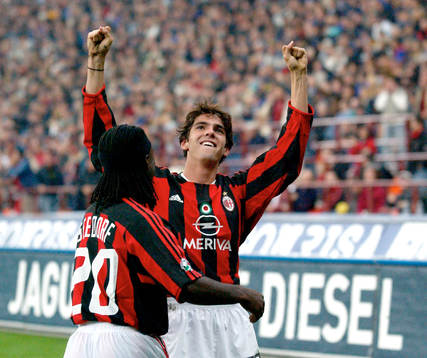 Kaka, Milan, jubel