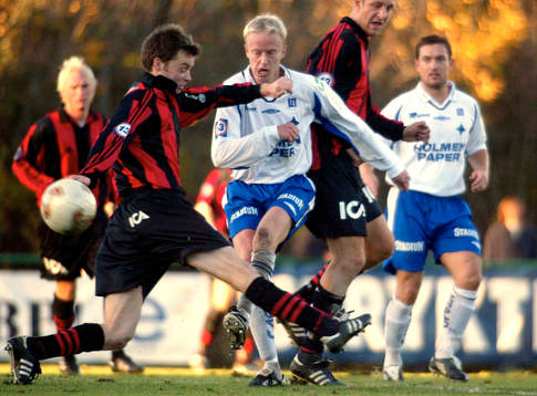 Målskytten Niclas Fredriksson, Norrköping