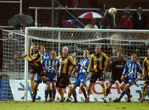 Mur, försvar, mål, frispark