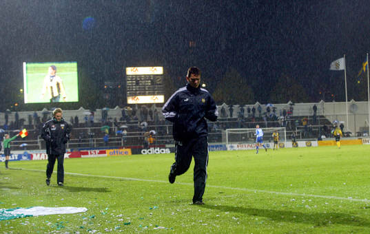 Guldmittbacksparet Jonas Stark och Johan Andersson,