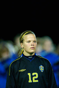 Stéphanie Öhrström, målvakt, Sverige. Porträtt