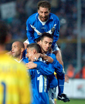  Baggio, Inter, jubel.