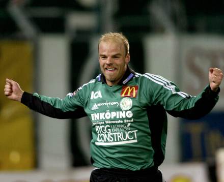  Andreas Hermansson, Enköping jubel efter 0-1