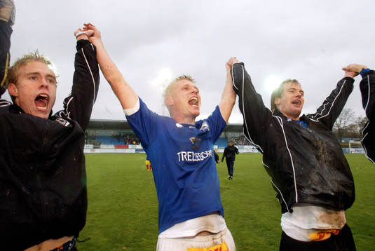 Trelleborg är tillbaka i Allsvenskan. Jubel. Mats