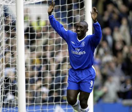  Jimmy Floyd Hasselbaink, Chelsea jublar (Jubel) 