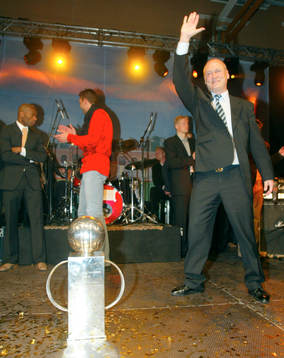 Sören Åkeby, Djurgården, tränare firar SM-guld