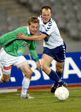 Sören Åkeby, tränare, Århus, debuterar. Nicklas