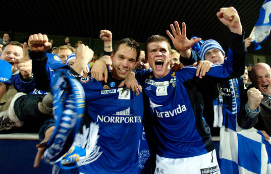  Öyvind Svenning och Fredric Lundqvist, Sundsvall jublar.