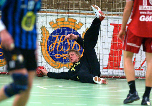 Anders Persson, målvakt Ystad på fall