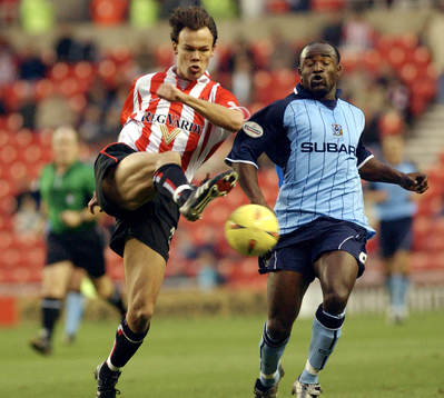  Joachim Björklund, Sunderland och Patrick Suffo, Coventry