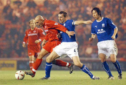  Massimo Maccarone och Alan Stubbs.