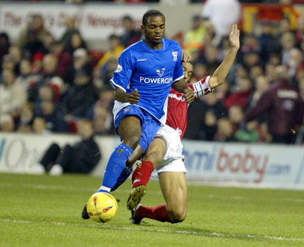  Darren Bent, Ipswich mot Des Walker, Nottingham.