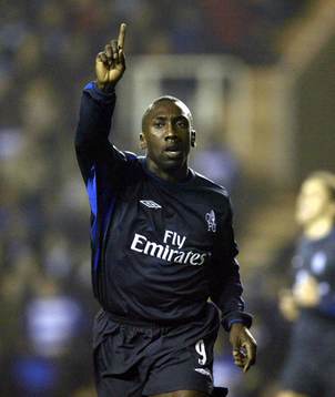  Jimmy Floyd Hasselbaink, Chelsea jublar (Jubel) 