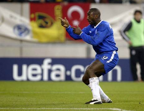  Jimmy Floyd Hasselbaink, Chelsea jublar (Jubel) 