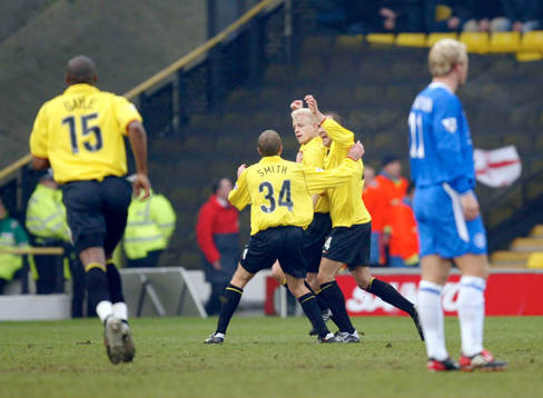  Heider Helguson, Watford jubel efter 1-0.