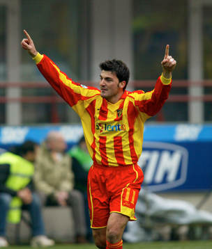 Fotboll, Italiensk, Serie A, Cesare Bovo, Lecce, jubel