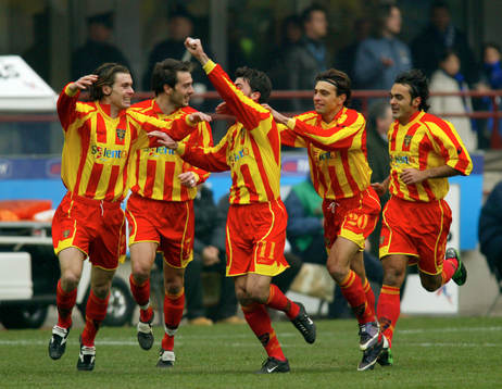  Lorenzo Stovini, Marco Cassetti, Cesare Bovo, Sebstiano Siviglia och Erminio Rullo, Lecce