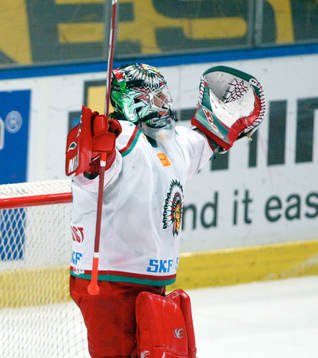 Henrik Lundqvist, målvakt, Frölunda jubel