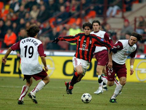 Kaka, Milan mot Giacomo Tedesco och Martin Jiranek, Reggina