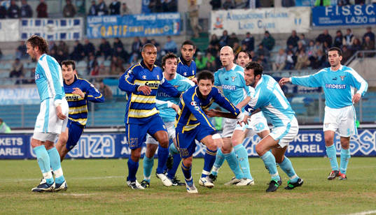 Fotboll, italiensk, Lazio - Parma.