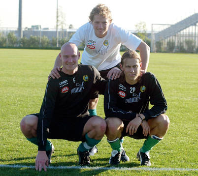 Nichlas Hindsberg, Erik Johansson och Björn Runström,
