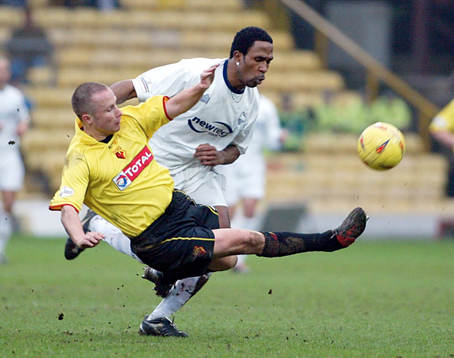  Paul Devlin, Watford och Ricardo Fuller. Preston