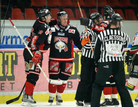 Mikael Wahlberg, Malmö, tre målsskytt. Här med Marcus