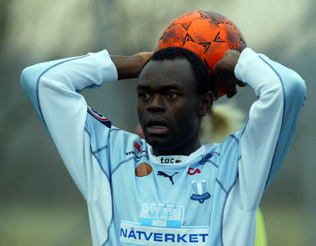 Fotboll. Träningsmatch. Joseph  Elanga, Malmö FF