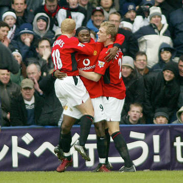 Louis Saha, Man U jubel