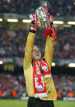  Mark Schwarzer, Middlesbrough jubel med bucklan