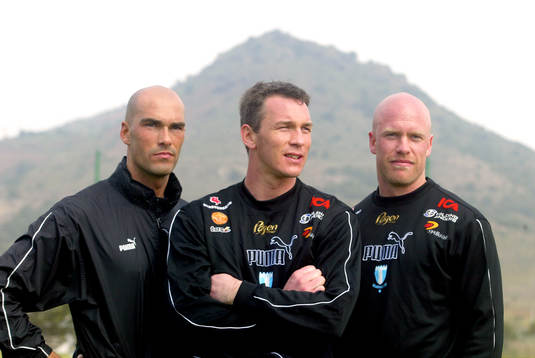 "Björnligan", fr.v. Daniel Majstorovic, Patrik Andersson