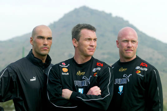 "Björnligan", fr.v. Daniel Majstorovic, Patrik Andersson