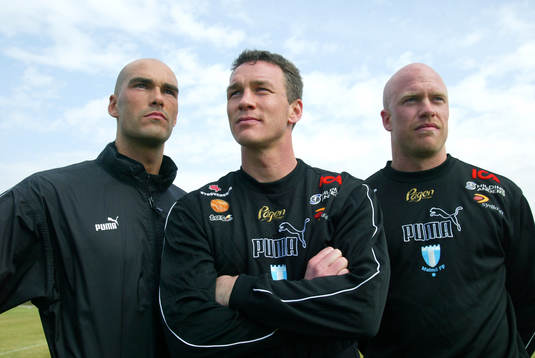 "Björnligan", fr.v. Daniel Majstorovic, Patrik Andersson