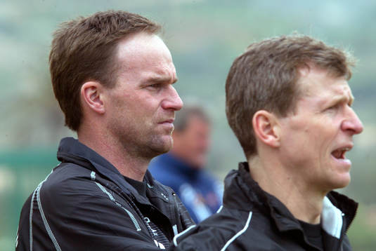 Niclas Sjöstedt, assisterande tränare och Peter Friberg,