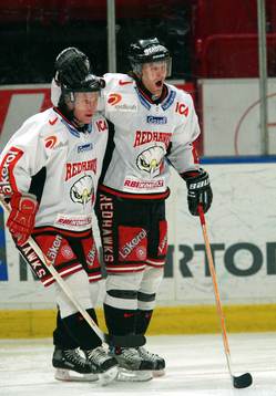 Joakim Lundberg och David Petrasek, Malmö, jubel