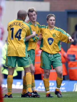  Matthias Svensson, Norwich jublar (Jubel) 