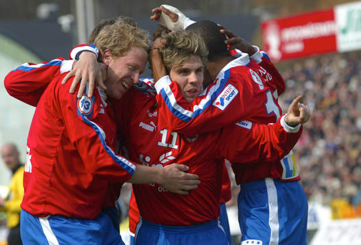 Peter Graulund och Gustaf Andersson, Helsingborg jublar