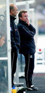 Thom Åhlund och Anders Linderoth, tränare, Hammarby