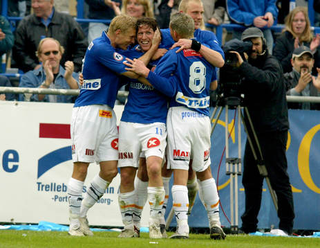 Fotboll,  allsvenskan, Trelleborg - Landskrona. Erik